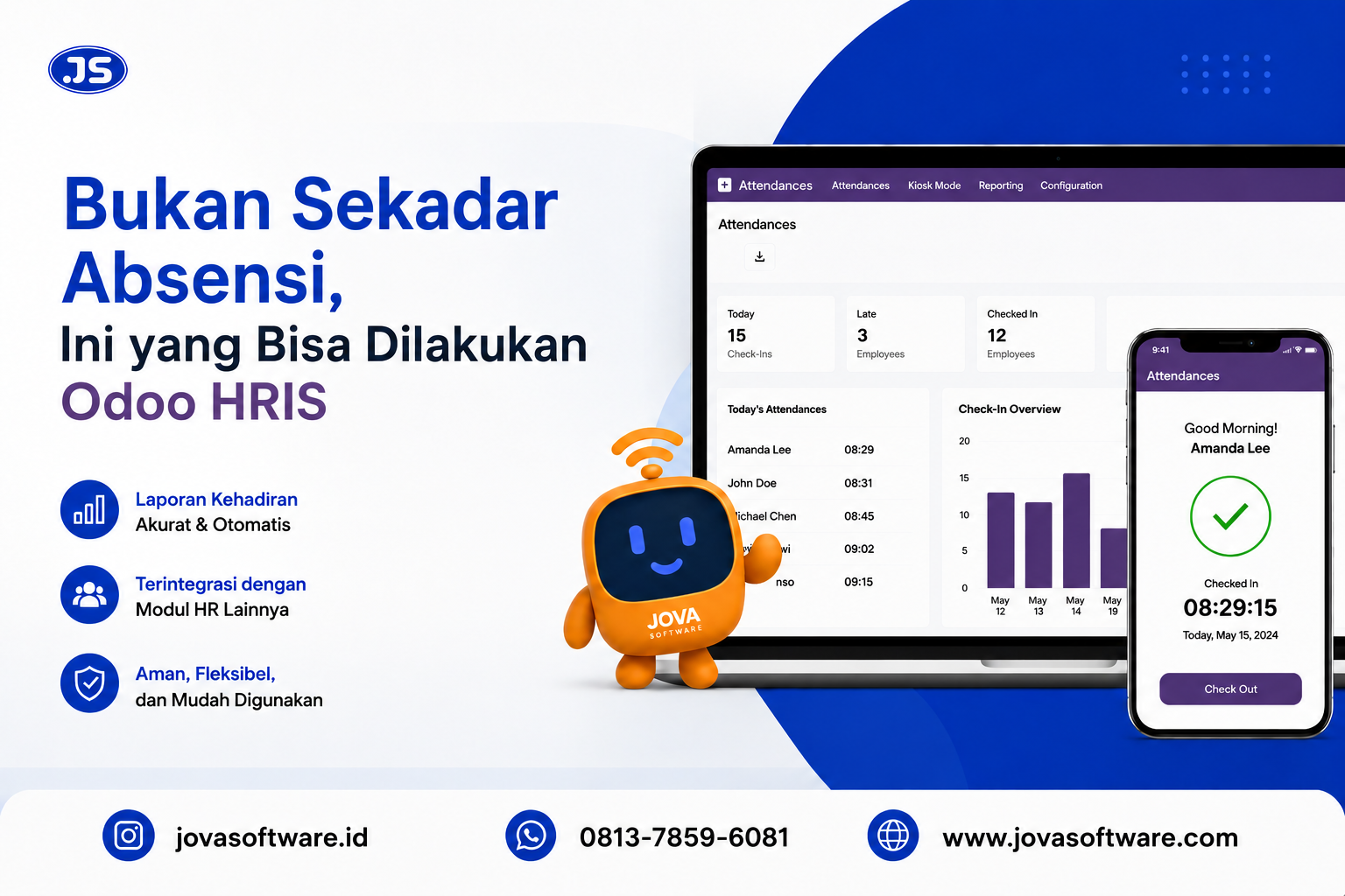 Bukan Sekadar Absensi, Ini yang Bisa Dilakukan Odoo HRIS