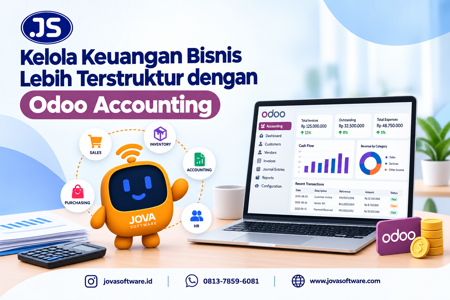 Kelola Keuangan Bisnis Lebih Terstruktur dengan Odoo Accounting