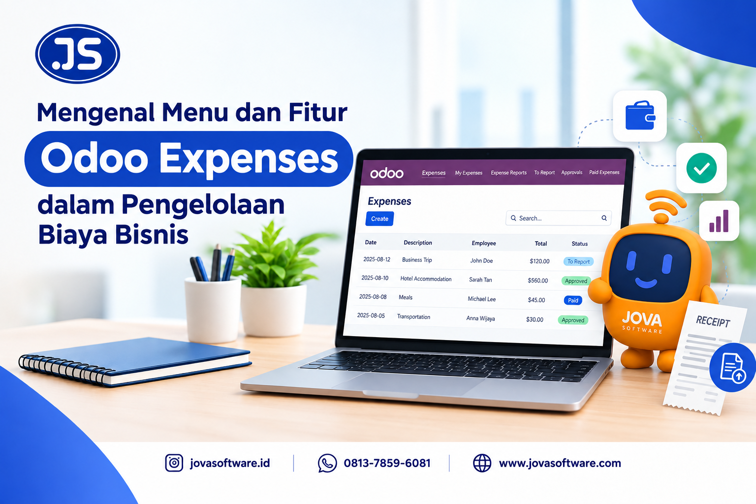 Mengenal Menu dan Fitur Odoo Expenses dalam Pengelolaan Biaya Bisnis